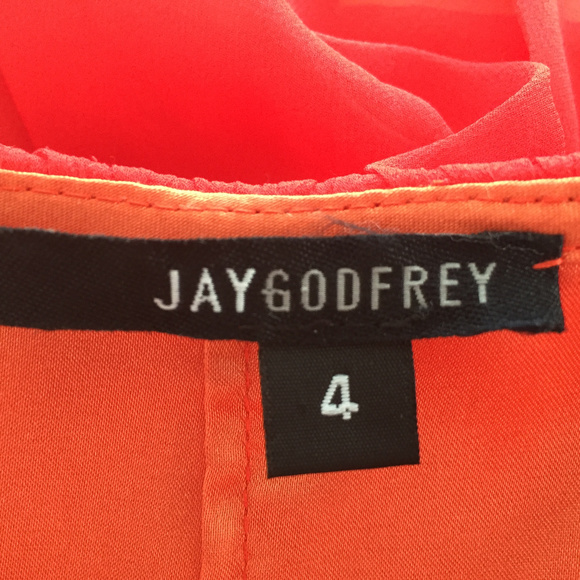 Elegant Red/Orange Silk Wrap Long Dress Size 4 - Picture 8 of 15